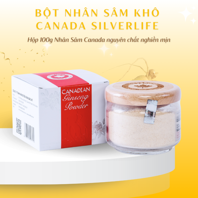 Bột Nhân Sâm Canada SilverLife Powder 100g