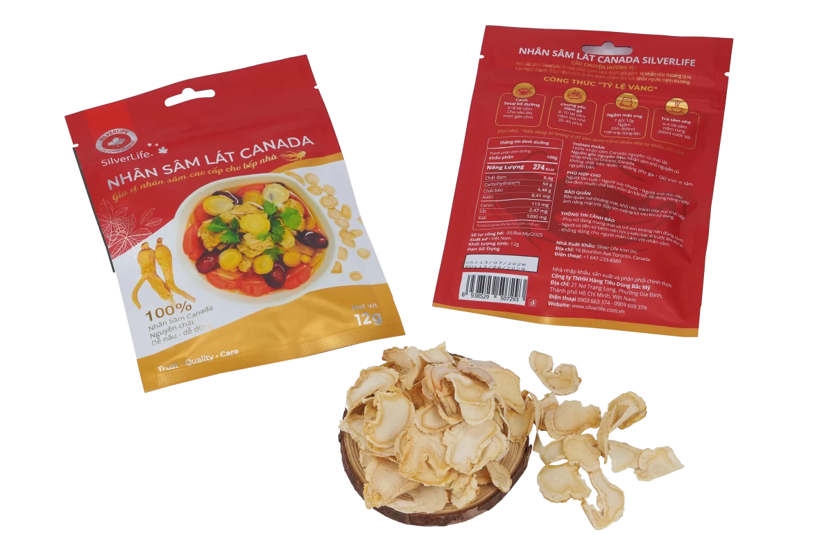 Nhân sâm lát Canada SilverLife gói 12g
